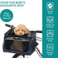 Navaris Pet Carrier for Bikes - Bike Basket Dog Carrier - Ideal Carriers for Small to Medium Dogs Up to 10kg (22lbs) - Drawstring Bag with Secure Locks and Strap - Blue