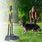 Niubya Pooper Scooper for Dogs, Metal Poop Scooper Tray Spade and Rake Set, Poop Scoop with Adjustable Long Handle, Dog Pooper Scooper for Pet Waste Removal