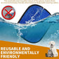 2PCS Electrostatic Pet Grooming Gloves, Reusable Hair Remover for Dog Cat Fur on Clothes Furniture Car Seat/Blue