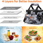 Lifewit Medium Lunch Bag Insulated Lunch Box Soft Cooler Cooling Tote for Adult Men Women, Flower 12-Can (9L)
