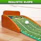 CHAMPKEY Professional Hazard Golf Putting Green Come with Golf Putting Gates and Putting Mirror - Progressive Slope Tech and Noise Reduction Tech Golf Putting Mat