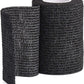 TOBWOLF 12PCS First Aid Self Adherent Bandage, 3" x5yd / 7.5cmx4.5m Cohesive Bandage Tape Wrap, Elastic Athletic Non Woven Fabric Sport Wrap for Sports, Medical - Black