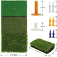 Golf Practice Mat 3-in-1 Turf Golf Hitting Mat for Swing, Putting & Chipping | Portable Golf Training Mat Indoor/Outdoor, Golf Mat with 8 Tees