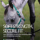 Equinavia Valkyrie Soft Ultra Fleece Padded Adjustable Breakaway Horse Halter - Turquoise/White - Warmblood