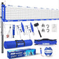 Haokelball Volleyball Net for Backyard Outdoor Portable Volleyball Net Set with Volleyball Antennas, Aluminum Poles, Tension Adjuster and Volleyball