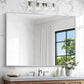Silver Bathroom Mirror,36x48 inch Wall Mirror for Bathroom Wall Mounted,Large Rectangle Mirror for Bathroom Over Sink,Modern Metal Frame for Living Room,Bedroom Entryway,Horizontal/Vertical