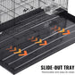 VEVOR 30 Inch Flight Bird Cage, Stackable Bird Cage Parakeet Cage with Slide-Out Tray and Handle, Small Parrots Birdcage for Cockatiels Budgies Conure Macaw Finch Lovebirds Canaries Pigeons