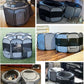 EighteenTek XLarge 2-in-1 Pop up Dog Playpen, Assembly-Free, with Leakproof Pet Pee Pads,Portable Foldable Cat Tent Enclosure Indoor Outdoors Puppy Kittens Small Animals Crates (L, 90" Lx45 Wx28 H)