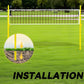 Volleyball Net Outdoor - Portable Badminton & Volleyball Post, Adjustable Heights Volleyball Poles Net Set for Backyard, Beach