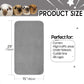 Guinea Pig Cage Liner, 6 Pack - Washable, Reusable, Leakproof Fleece Bedding Pads for Small Animals with Anti-Slip Bottom - for 15''x29'' Area, Gray