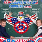 4th of July Games Set Patriotic Dart Board Games with 6 Sticky Balls Independence American Day Party Favor for Red White and Blue Party Throwing Indoor Outdoor Yard(Eagle)