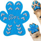 Non-Slip Paw Protector Pads for Senior Dogs, Anti-Slip Rubber Traction Stickers, Blue, 48pcs, L (21-40lbs)