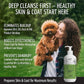 Tauro Pro Line Deep Cleansing Natural Dog Shampoo for Smelly Dogs, Wash for Dandruff and Dry Itchy Sensitive Skin, Cat & Puppy Shampoo (Herbal Detox -13.5 Fl Oz)