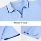 Esabel.C Jacquard Golf Shirts for Men Moisture Wicking Short Sleeve Performance Dry Fit Active Mens Polo Shirts