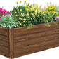 SnugNiture Galvanized Raised Garden Bed 6x3x2FT Outdoor Large Metal Planter Box Steel Kit for Planting Vegetables, Flowers