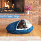 Snoozer Luxury Microsuede Cozy Cave Pet Bed, Large - Sapphire