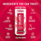 HYDRADNA- Sparkling Liquid Collagen Protein Water Drink Balanced Nutrients for Wellness - Sugar-Free - Keto-Friendly - No Gluten (12 Pack) Watermelon