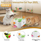 3-in-1 Interactive Cat Toys for Indoor Cats,Automatic Kitten Toy,Flying Bird,6 Holes Mole,Rotating Feather, Rechargeable USB Interactive Cat Feather Toys for Bored Indoor Cats