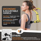Massage Gun Deep Tissue with Muscle Massager Belt for Relaxation with Extended Handle 3-In-1 Back Massager for Pain Relief, 12 Speed Levels & 4 Replaceable Heads for Athletes, Gym Recovery and Seniors