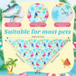 Weewooday 50 Pcs Hawaiian Dog Bandanas Bulk for Dogs Soft Bibs Adjustable Triangle pet Bandana for Small Medium Large Costume(Hawaii Pattern, 19.7 x 13.8 x 13.8 Inch)
