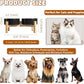Elevated Ceramic Dog Bowl Set - Raised Feeding Bowls with Non-Slip Bamboo Stand - Small Pet Dishes for Food and Water - Ideal for Cats and Puppies - 16.23 OZ - 2 Cups - 480 ML