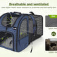 Pecute Pet Carrier Backpack, Dog Carrier Backpack, Expandable with Breathable Mesh for Small Dogs Cats Puppies, Pet Backpack Bag for Hiking Travel Camping Outdoor Hold Pets Up to 17 Lbs