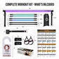 Upgraded Pilates Bar Kit – 39” Adjustable Exercise Equipment for Men, Women with 6X 20, 30, 40 lbs Resistance Bands with Adjustment Buckle – Pilates Equipment for Home Workouts for All Fitness Levels