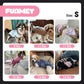 FUAMEY Recovery Suit for Dogs After Surgery,Soft Breathable Dog Bodysuit E-Collar & Cone Alternative Surgical Suit,Male Female Dog Neuter Spay Suits Anti Licking Wounds Onesie Brown Leopard S