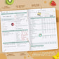 Clever Fox Wellness Planner - Weekly & Daily Health and Wellness Log, Food Journal & Meal Planner Diary for Calorie Counting, Notebook for Medical Condition Tracking, A5-Sized - Amber Yellow