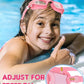 Kids Swim Goggles,Swimming Goggles for Kids 6-14, Anti-Fog UV Protection Pool Glasses for Boys Girls