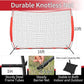 7x7/16x10/20x10ft Ball Backstop Net,Fix Ball Stop Net by 4 Spike&2 Sandbag,Sports Net Barrier with Handbag,Lacrosse Net Backstop for Softball,Basketball,Hockey Train,Baseball Net Barrier for Backyard