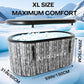 Inflatable Cold Plunge Tub, 216 - Gallon Large Ice Tub for Recovery, Durable & Portable with Water Chiller Compatibility, Gym and Training Use (Grey)