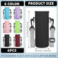 Rtteri 6 Pcs Neoprene Water Bottle Carrier Bag with Adjustable Shoulder Strap 32oz Insulator Water Bottle Cover Holder Cooler Sleeve for Stainless Steel/glass/plastic (Cute)
