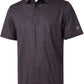 Men's Golf Polo Shirts Short Sleeve Striped Performance Moisture Wicking Dry Fit Golf Shirts for Men