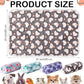Reginary 4 Pcs Waterproof Guinea Pig Blankets Washable Small Animal Fleece Bedding Absorbent Guinea Pig Cage Liners Reusable Pet Pee Pad Sleep Mat for Hamster Ferret(Heart Pattern,35 x 24 Inch)
