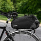 Bike Rear Rack Bag,9L PVC Waterproof Bike Trunk Bag for Road and Mountain Bikes,Bicycle Rear Seat Bag with Rain Cover Bike Saddle Bag for Cycling Trip (Pure Black)