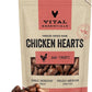 Vital Essentials Chicken Hearts Dog Treats, 3.75 oz | Freeze-Dried Raw | Single Ingredient | Premium Quality High Protein Training Treats | Grain Free, Gluten Free, Filler Free