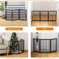 Black 18-55" Foldable Pet Gate for Stairs & Doorways, Puppy Gate Fence