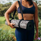 YOGA DESIGN LAB | The Combo Yoga Mat | 2-in-1 Mat+Towel | Eco Luxury | Ideal for Hot Yoga, Power, Bikram, Ashtanga, Sweat | Studio Quality | Includes Carrying Strap!