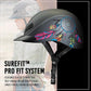 Troxel Rebel Turquoise Rose Helmet