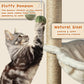 Cat Scratching Post 28 Inches Small Cat Tree Tower with Hammock, Cat Toy Wooden Interactive Condo for Kitten and Adults Cat