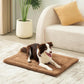 Made4Pets Dog Crate Pad Bed for Large Dogs, Washable & Reversible, Anti-Slip Kennel Mat for Cozy Sleeping, Soft Fluffy Dog Bed for Indoor & Outdoor Use, 36"x27", Brown