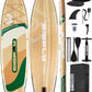 Bigfly Inflatable Stand Up Paddle Board 11’*34”*6”, Blow Up Paddle Board for Adults,with Detachable Fins, Pump, Floating Paddle, Safety Leash,Backpack