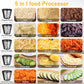 Nictemaw Electric Cheese Grater, 250W 5-in-1 Professional Cheese Grater Electric Vegetable Slicer, Electric Slicer Shredder for Veggies, Carrots, Carrot, Potatoes