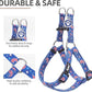 PUPTECK No Pull Dog Harness Soft Adjustable Basic Nylon Step in Puppy Vest Outdoor Walking with ID Tag, American Flag, M