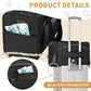 ‌Petsfit Airline Approved Pet Carrier for Small Dogs & Cats, 19x9x12 TSA Approved Carrier, with Removable Dual-Sided Padding (2-Way Placement) - Fits Under Most Airplane Seats, Escape Proof (Black)