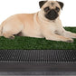 Artificial Grass Puppy Pee Pad for Dogs and Small Pets - 16x20 Reusable 3-Layer Training Potty Pad with Tray - Dog Housebreaking Supplies by PETMAKER