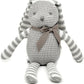 Organic Baby Toys Grey Bunny Rabbit Stuffed Animal 7.1"