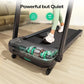 UREVO Treadmill with Desk Workstation, Walking Pad Treadmills for Home Office, Under Desk Compact Design Treadmill with HIIT Programs, Remote Control, LED Display