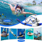 Snorkeling Gear, Dry Snorkel Set180° Panoramic Wide View,Anti-Fog Scuba Diving Mask, Professional Snorkeling Gear for Free Breathing, Swimming, Diving